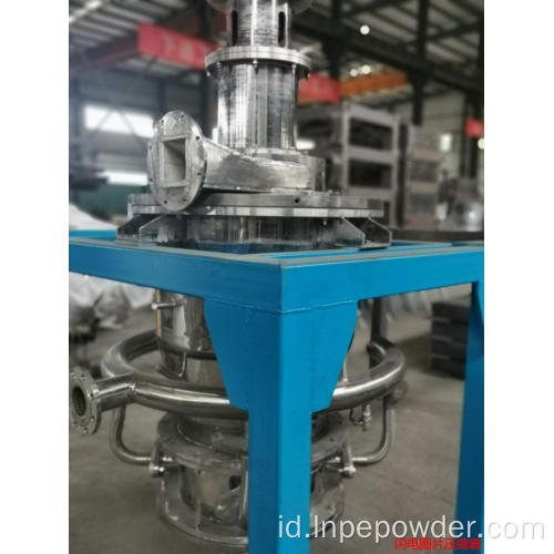 Tempat tidur terfluidisasi menentang jet mill